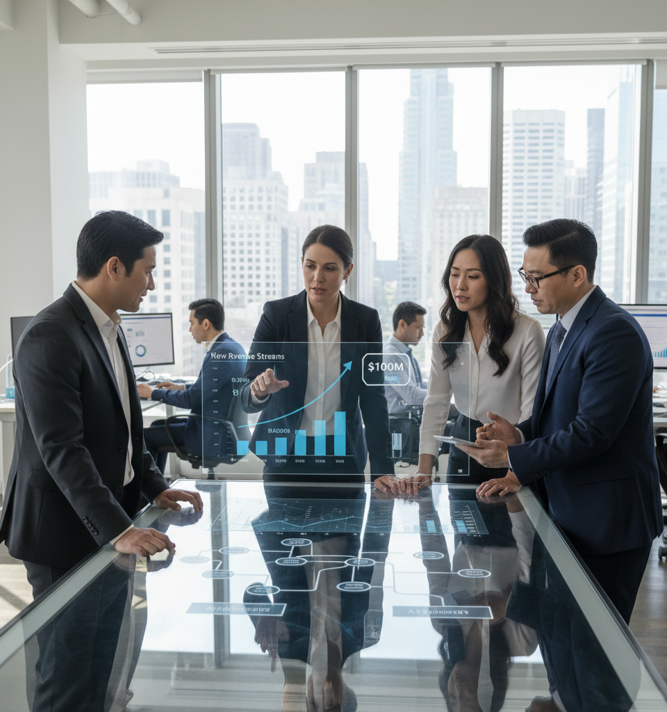 Salesforce Transforms AI Efficiency into New Revenue Streams After $100M Cost Savings — AI-generated illustration
