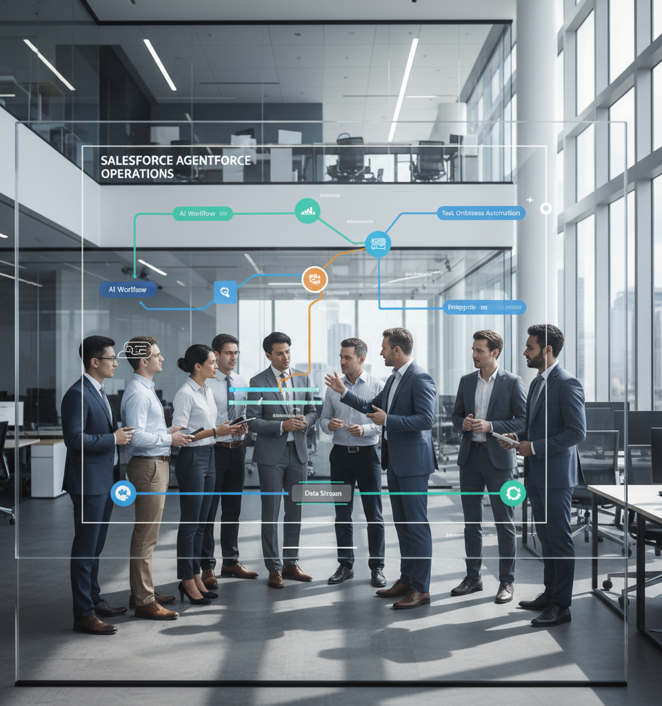 Salesforce Unveils Agentforce Operations to Revolutionize Enterprise AI Workflow Execution — AI-generated illustration