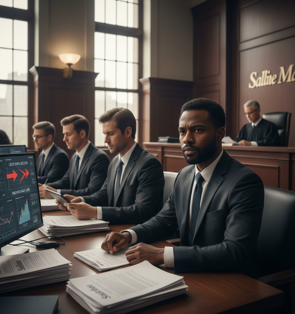 Sallie Mae Sued by Scholly Founder Amid Allegations of Wrongful Termination and Data Exploitation — AI-generated illustration