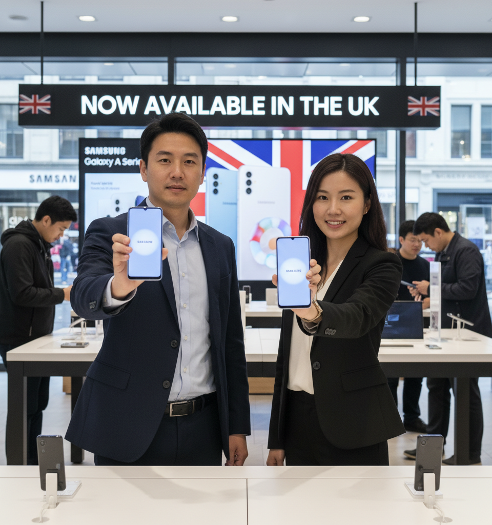 Samsung Galaxy A37 and Galaxy A57 are now available for purchase in the UK — AI-generated illustration