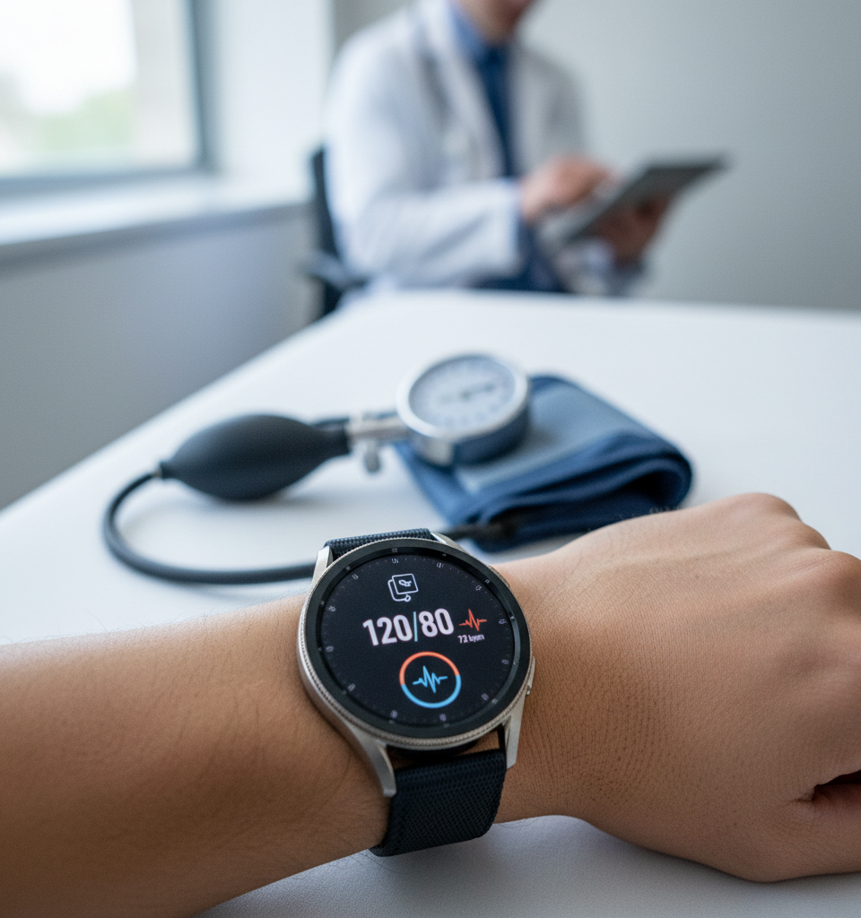 Samsung Galaxy Watch Unlocks Blood Pressure Monitoring in US, Reshaping Wearable Health — AI-generated illustration