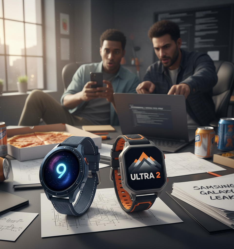 Samsung Galaxy Watch9 and Galaxy Watch Ultra 2 Details Leak Ahead of Official Announcement — AI-generated illustration