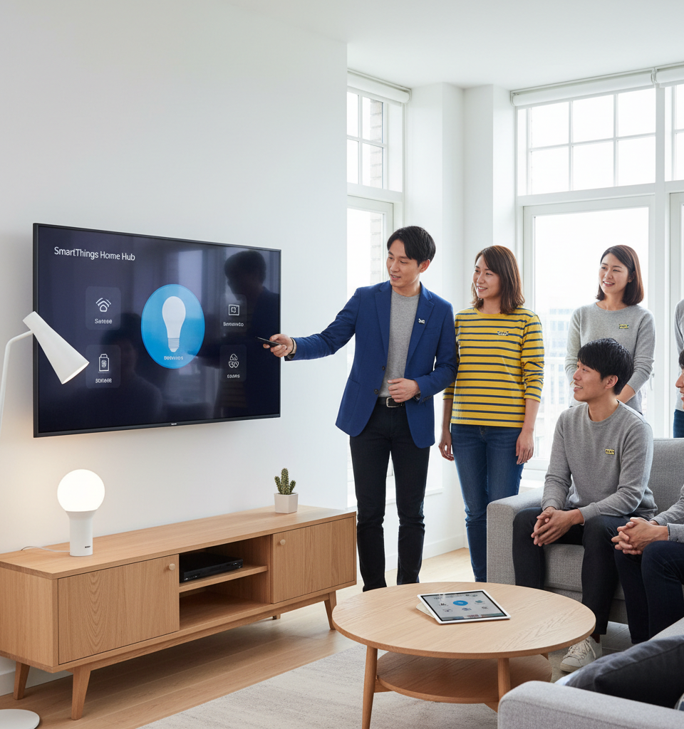 Samsung & IKEA Power Affordable Smart Home Revolution: Your TV Is Now the Hub — AI-generated illustration