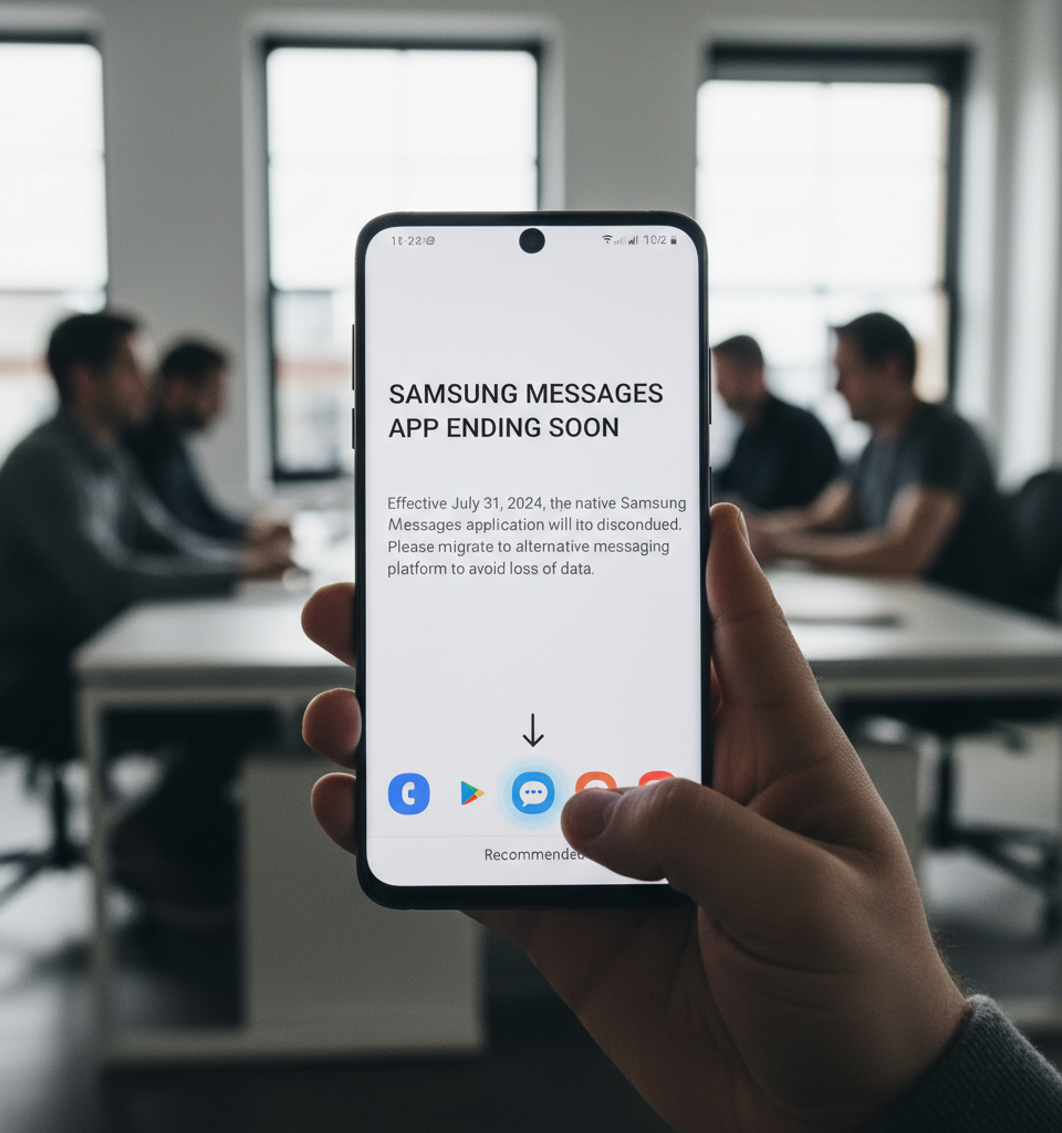 Samsung Phasing Out Native Messaging App by July, Users Urged to Migrate to Alternative Platforms — AI-generated illustration