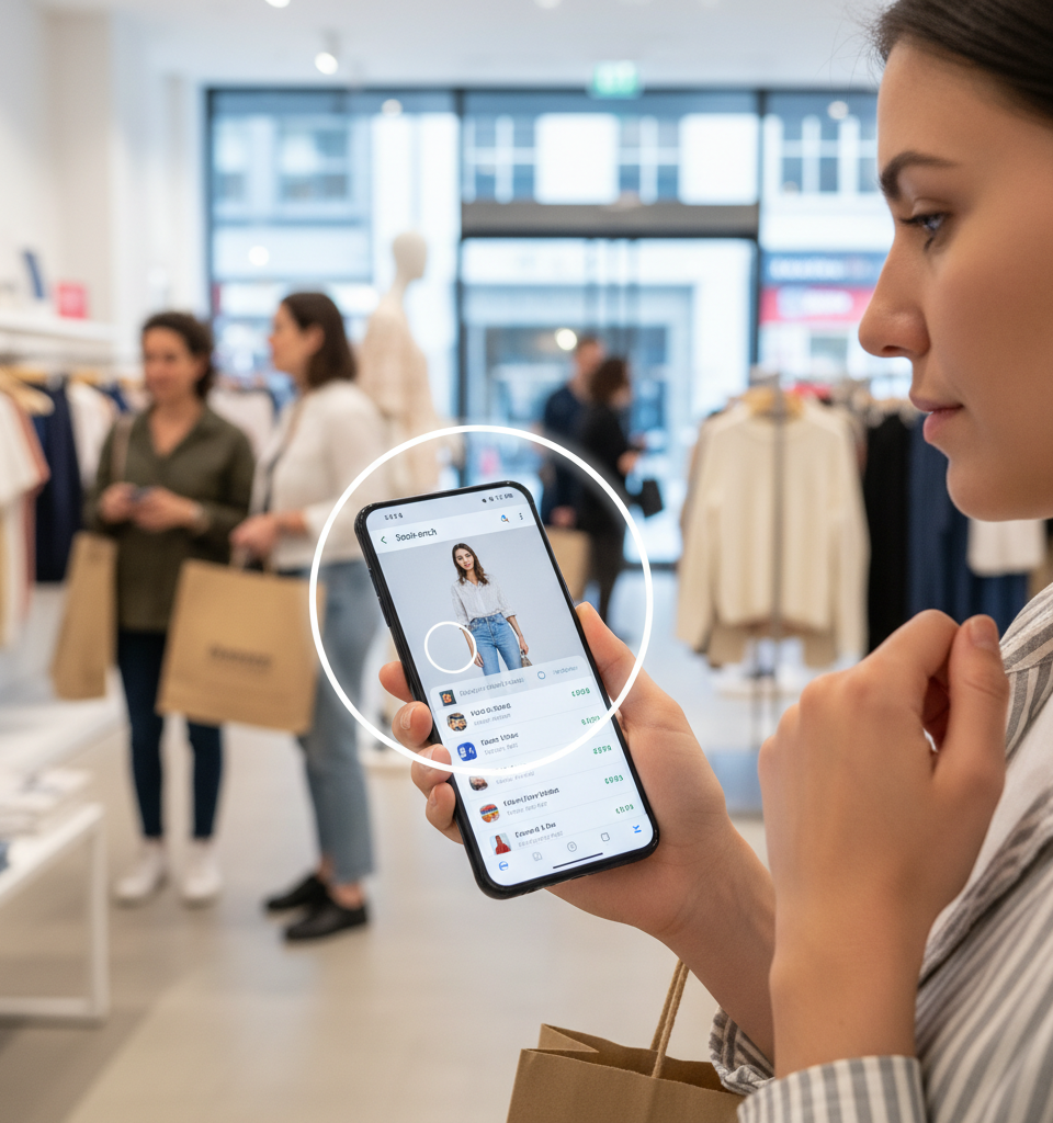 Samsung's 'Circle to Search' Revolutionizes Retail: Preventing Impulse Buys and Boosting Consumer Confidence — AI-generated illustration