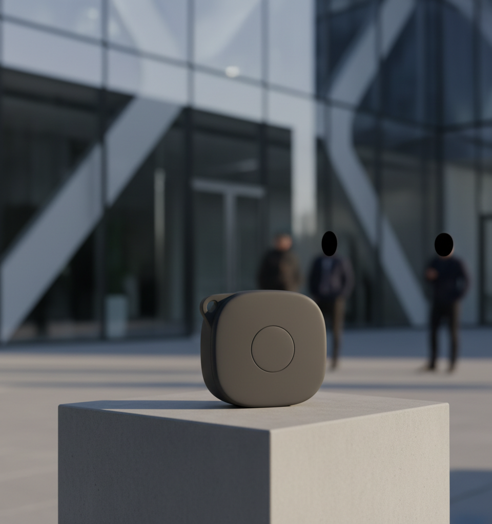 Samsung's Galaxy SmartTag3 Expected to Feature Redesigned 'Squircle' Form Factor — AI-generated illustration
