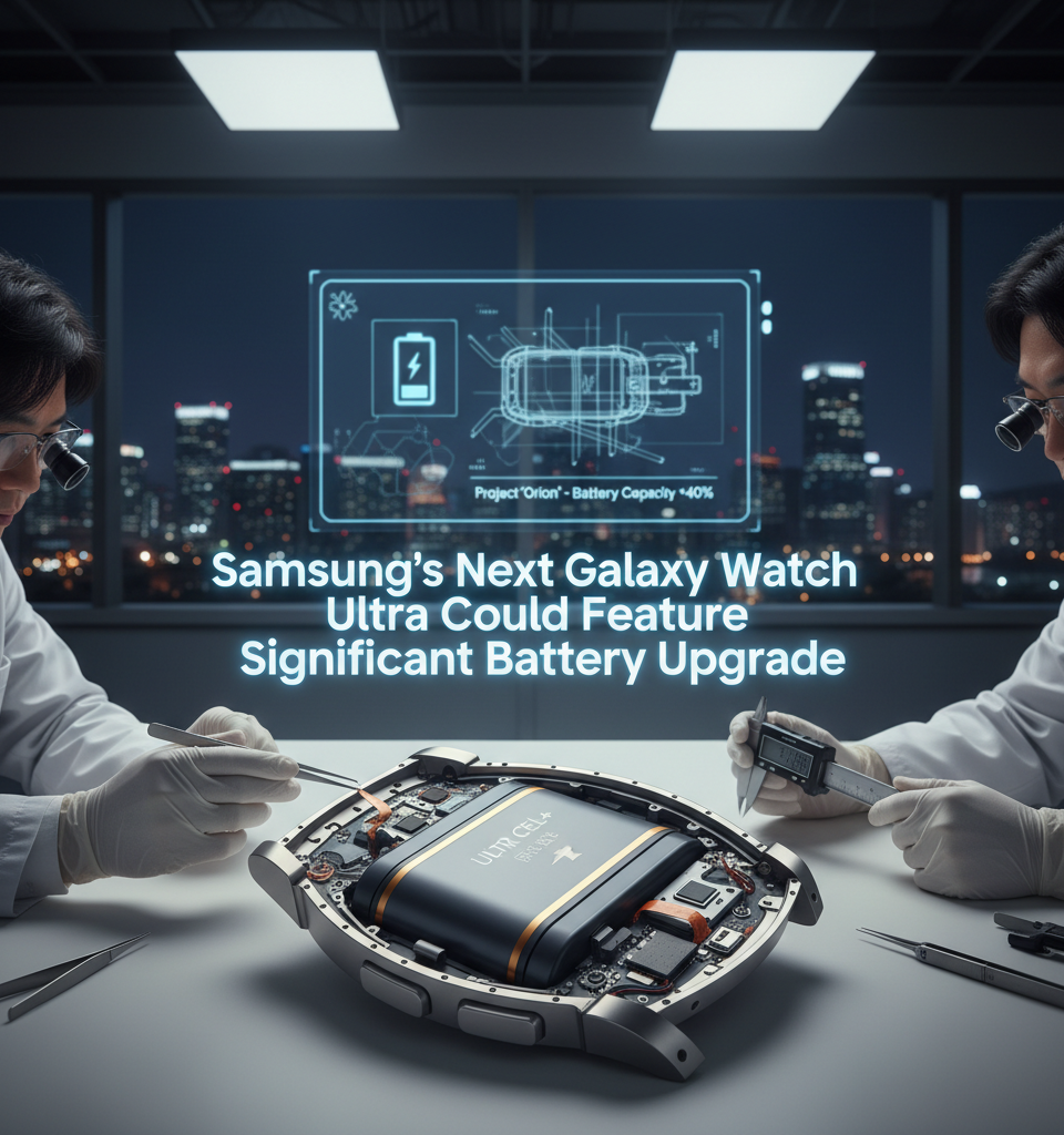 Samsung's Next Galaxy Watch Ultra Could Feature Significant Battery Upgrade — AI-generated illustration