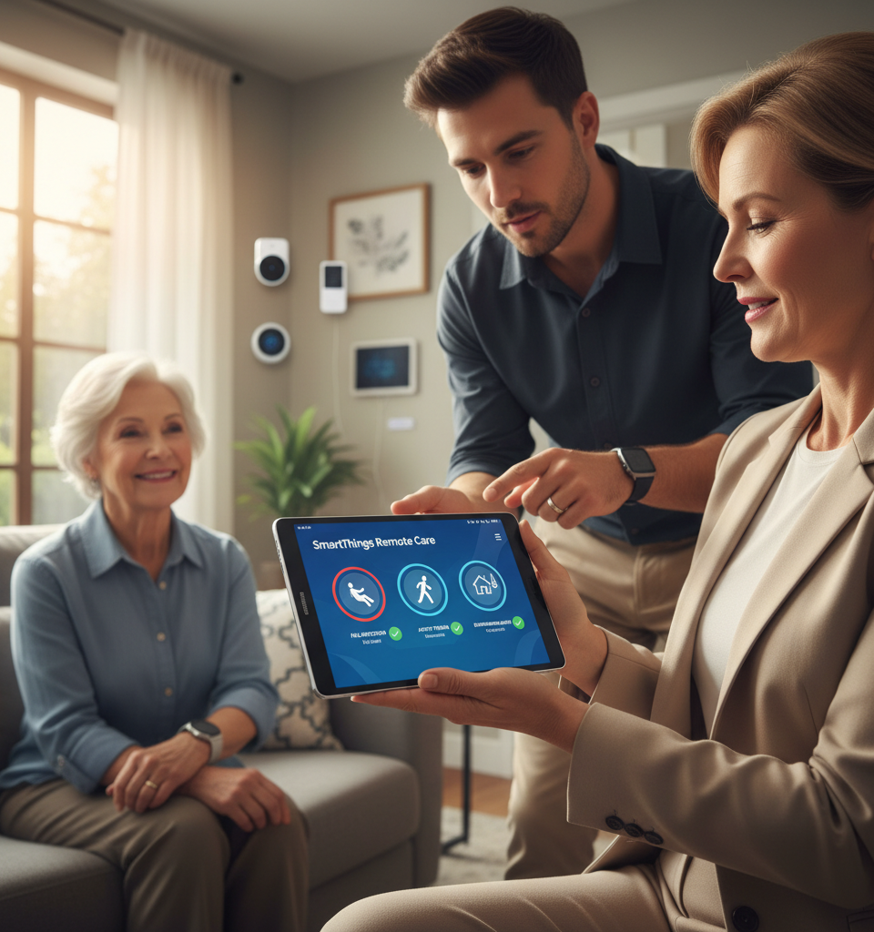 Samsung Transforms SmartThings into Advanced Remote Care Platform for Seniors — AI-generated illustration