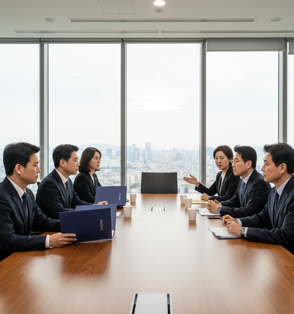 Samsung, Union in Critical Talks to Avert Historic Strike Amid Wage Dispute — AI-generated illustration
