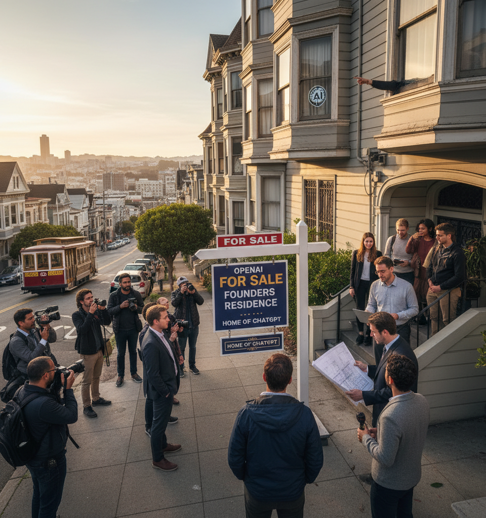 San Francisco Apartment Where Sam Altman’s ChatGPT Was Born Is Listed for $1.55 Million — AI-generated illustration
