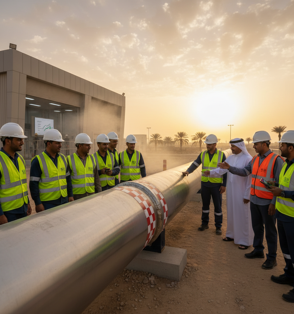 Saudi Arabia says East-West pipeline restored to full capacity — AI-generated illustration