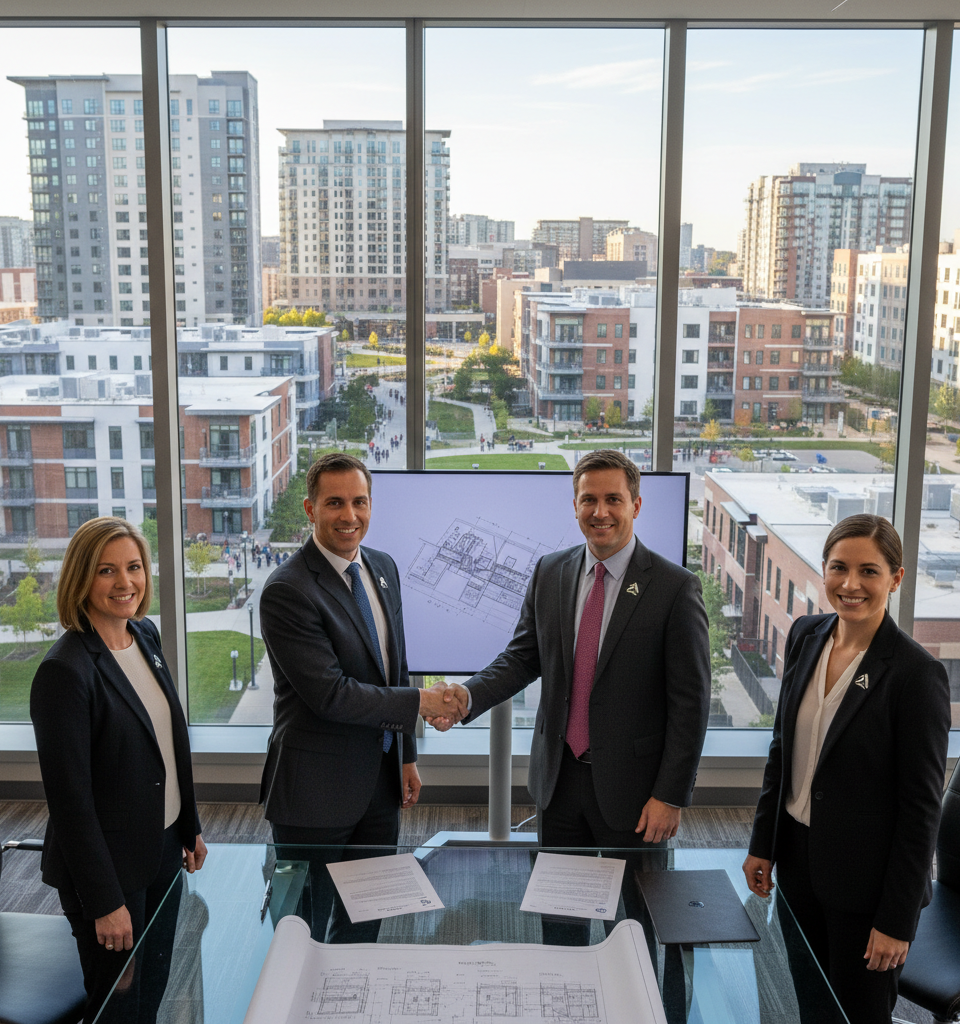 Scion Group and Ares Management Acquire $910 Million Student Housing Portfolio — AI-generated illustration