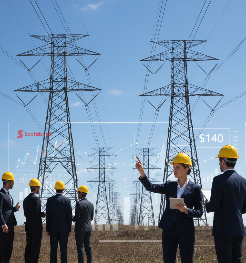 Scotiabank Elevates American Electric Price Target to $140 Amidst Utility Sector Reassessment — AI-generated illustration