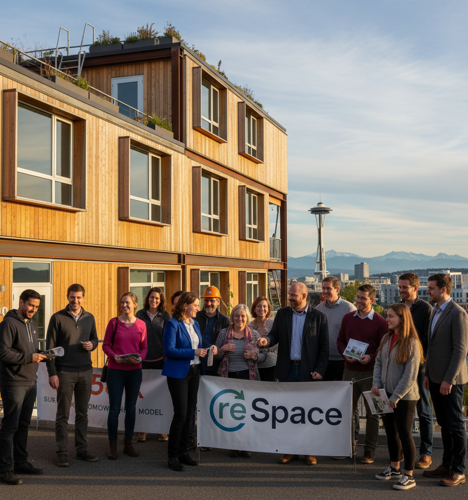 Seattle Co-Housing Firm reSpace Disrupts Market with Sub-$150k Homeownership Model — AI-generated illustration