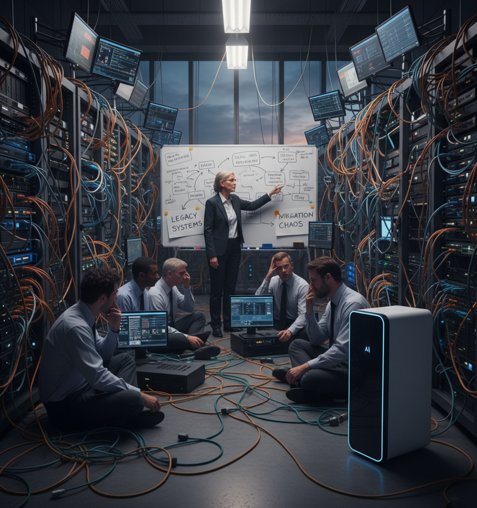 Security Complexity, Not AI, is the True Threat to Enterprise Defenses — AI-generated illustration