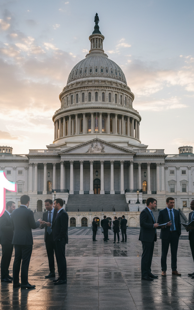 Senators Demand Answers from TikTok Over Experiment Disabling Harmful Content Safeguards — AI-generated illustration
