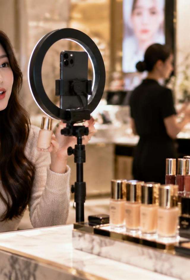 Sephora's Exclusive TikTok Shop Debut Signals Major Shift in Beauty Retail — AI-generated illustration