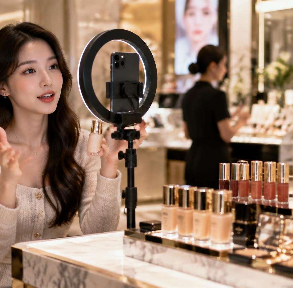 Sephora's Exclusive TikTok Shop Debut Signals Major Shift in Beauty Retail — AI-generated illustration
