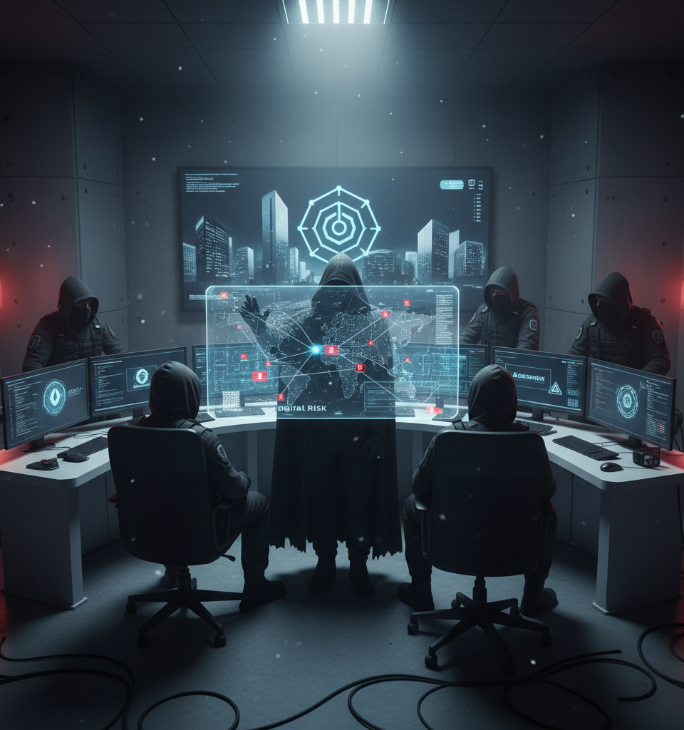 Shadowy Cyber Group Continues to Shape Enterprise Digital Risk Landscape — AI-generated illustration