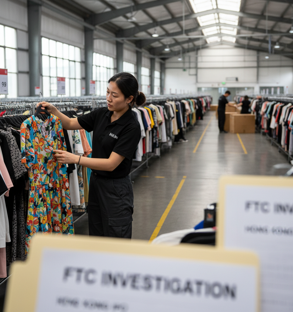 Shein Faces FTC Investigation Ahead of Anticipated Hong Kong IPO — AI-generated illustration