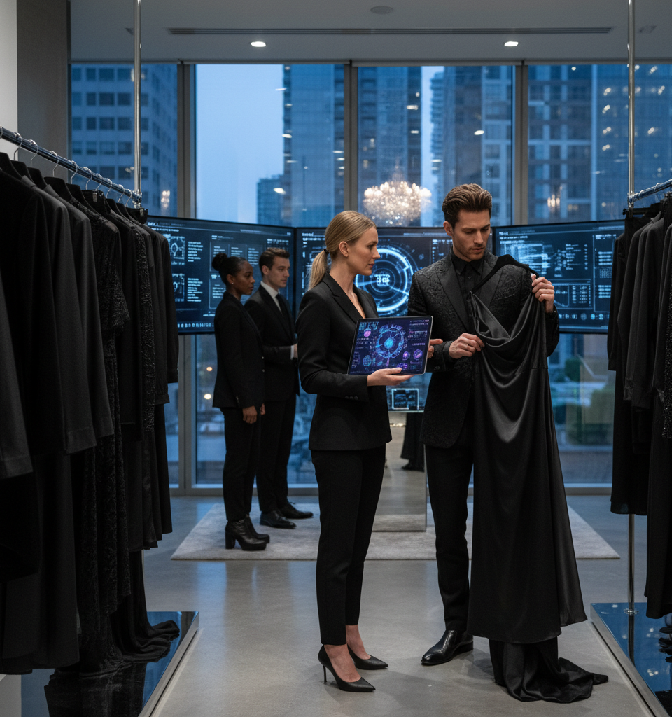 ShopMy Launches 'Noir': Elite Styling Service for Top-Tier Influencers, Blending AI with Human Touch — AI-generated illustration