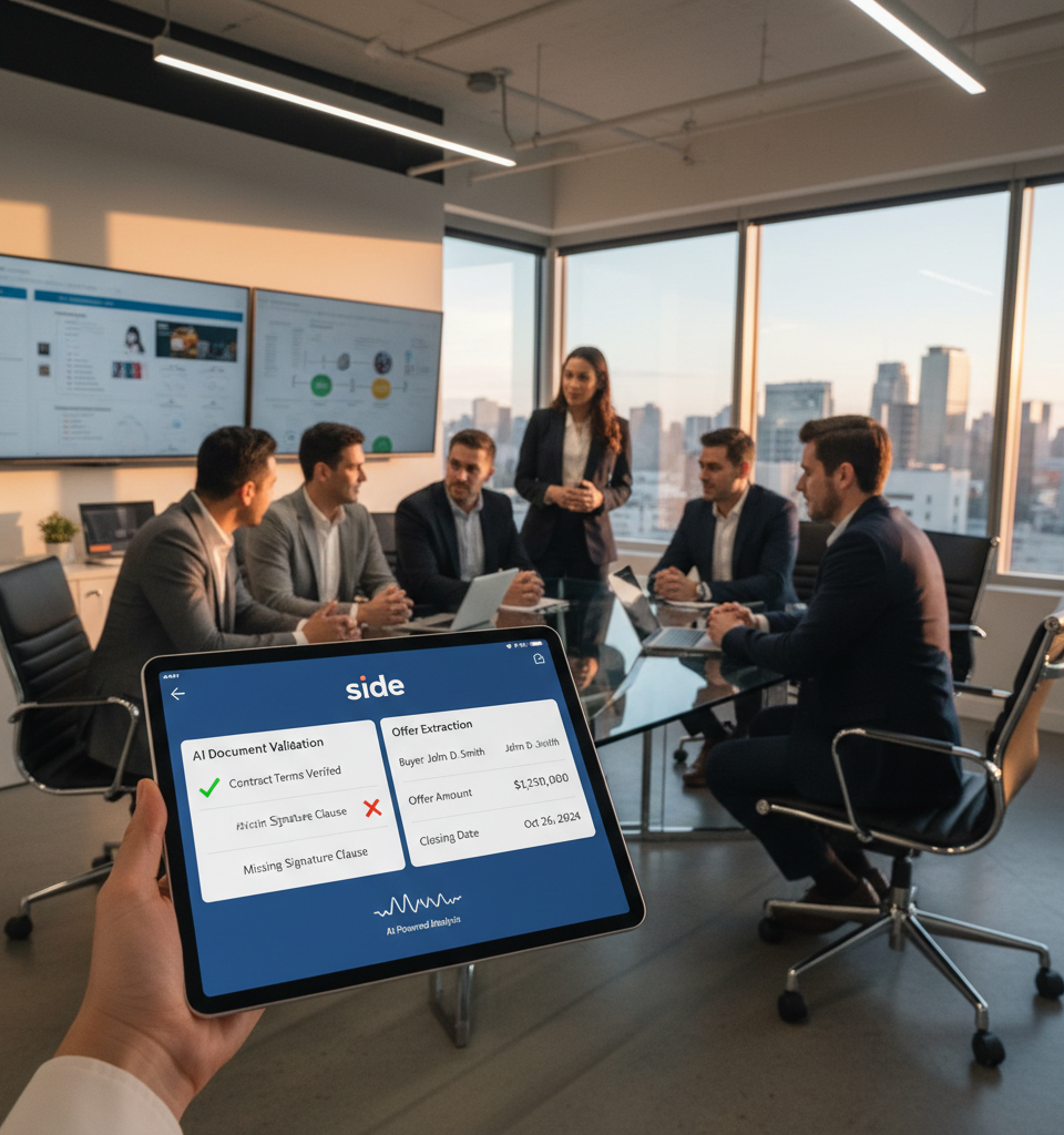 Side App Revolutionizes Real Estate Compliance with New AI-Powered Features — AI-generated illustration
