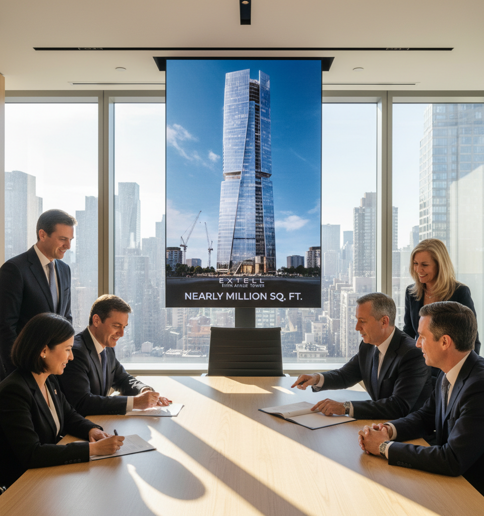 Simpson Thacher Secures Nearly 1 Million Sq. Ft. in Extell's Planned Fifth Avenue Tower — AI-generated illustration