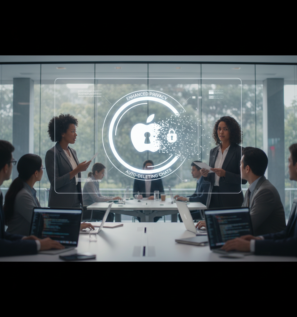 Siri Overhaul Expected to Feature Enhanced Privacy, Including Auto-Deleting Chats — AI-generated illustration