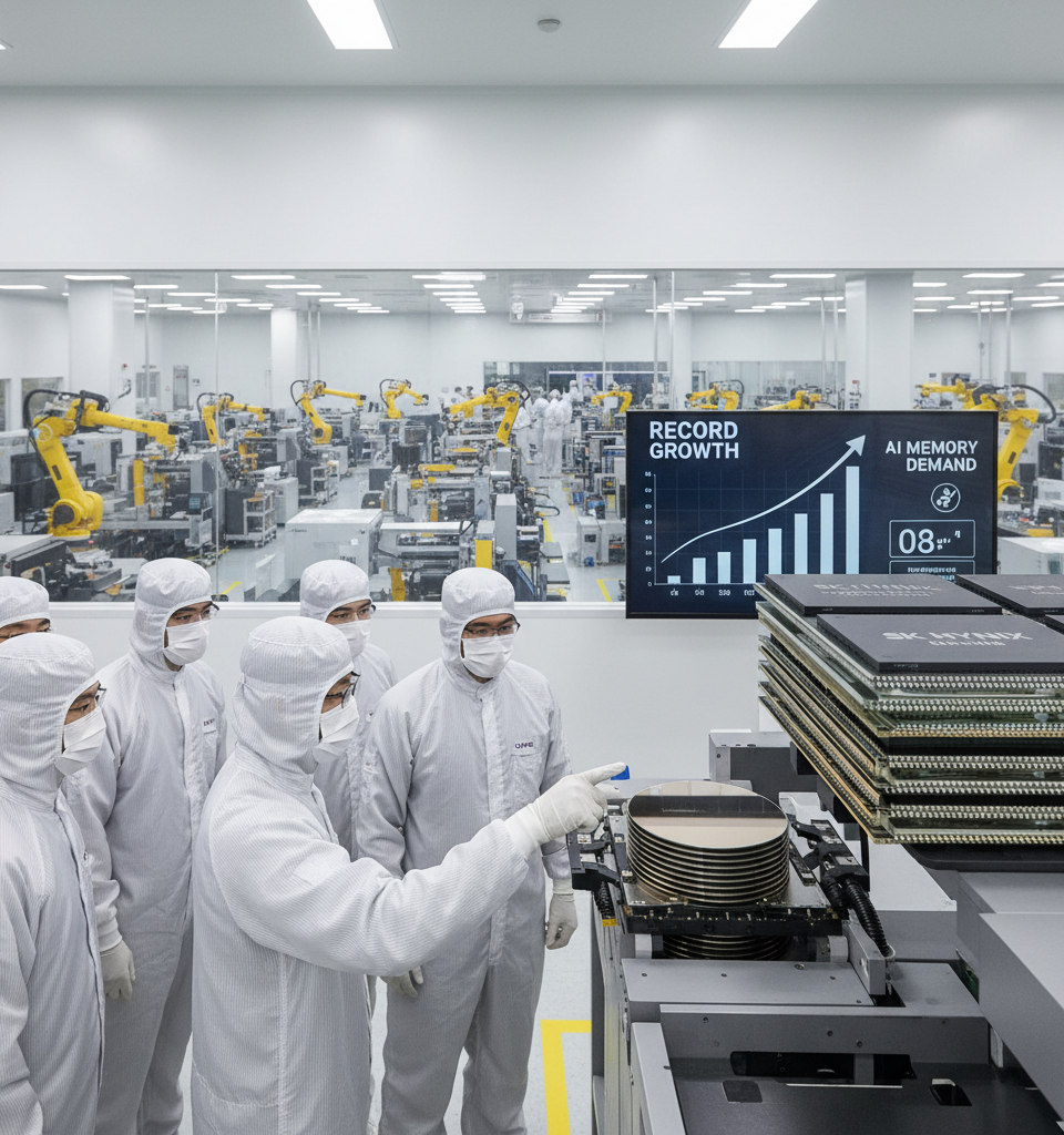 SK Hynix Soars as AI Memory Demand Fuels Record Growth and Market Revaluation — AI-generated illustration