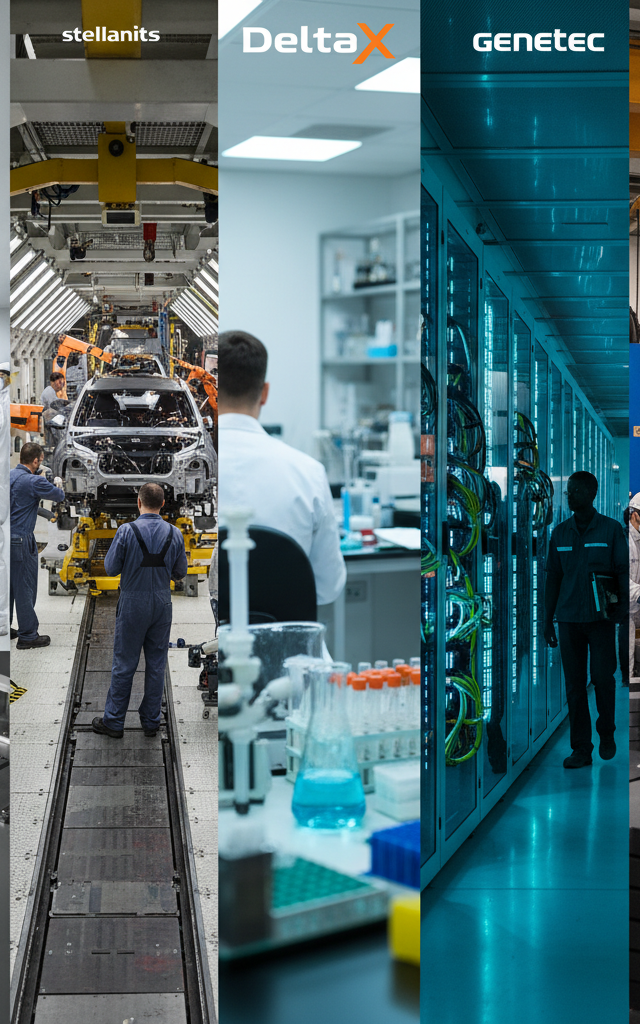 SK Hynix, Stellantis Lead August Manufacturing Investment Surge Across Diverse Sectors — AI-generated illustration