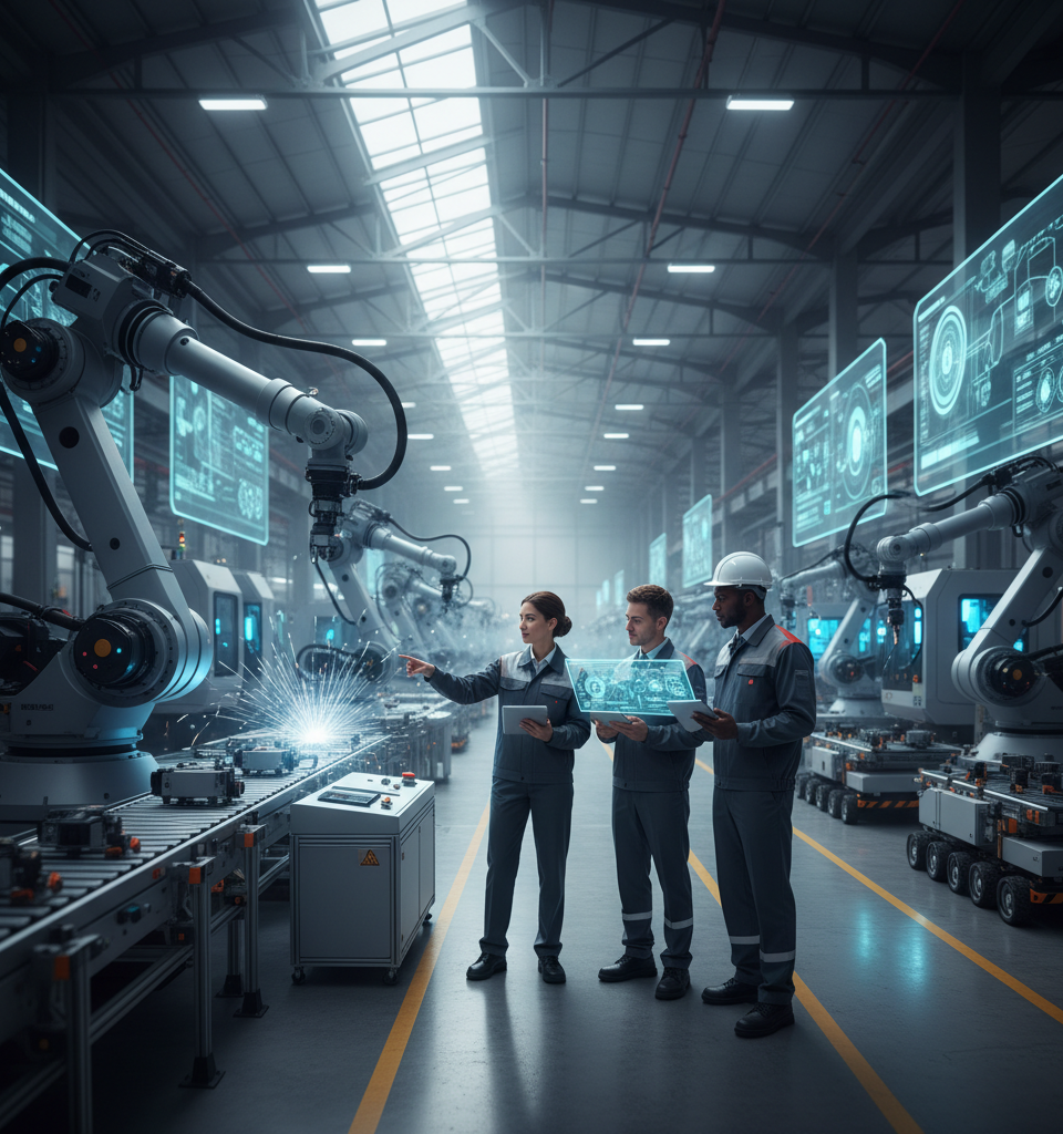 Smart Factories Lead the Next Wave of Industrial Automation in 2026 — AI-generated illustration