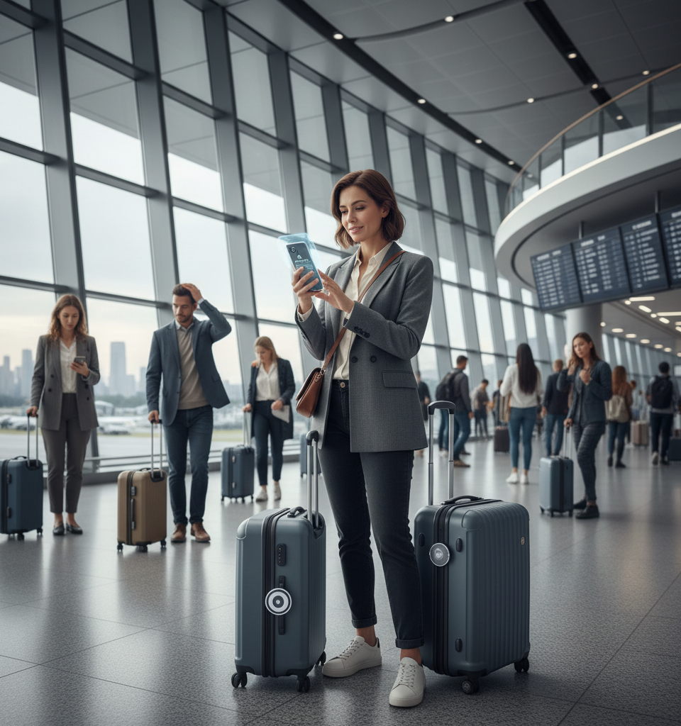 Smart Tracking Solutions: A Traveler's Essential in 2026 to Combat Lost Luggage Woes — AI-generated illustration
