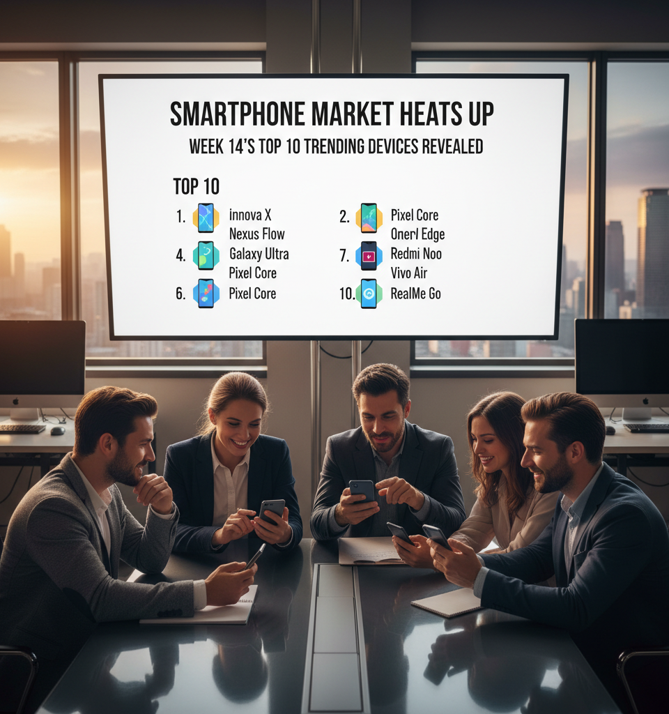 Smartphone Market Heats Up: Week 14's Top 10 Trending Devices Revealed — AI-generated illustration