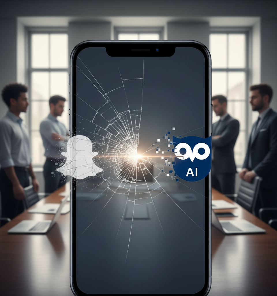 Snap and Perplexity Call Off $400M AI Integration Deal — AI-generated illustration