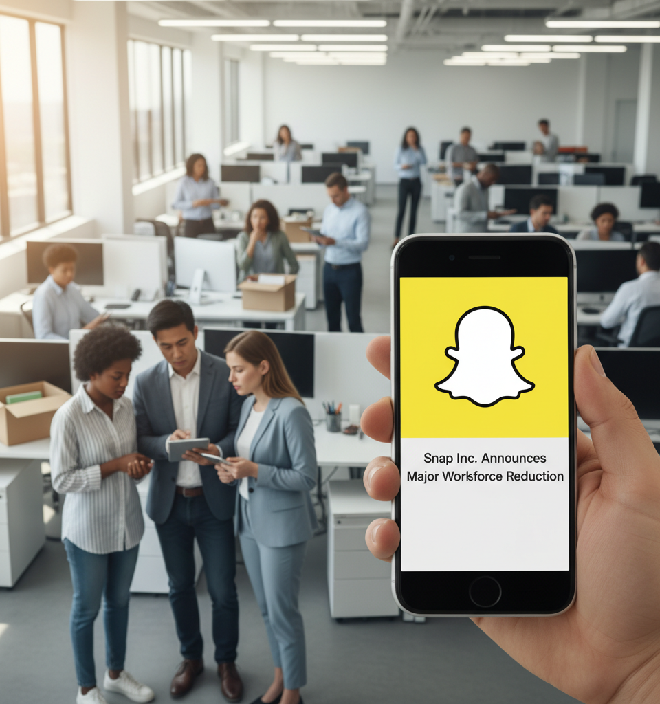 Snap Inc. Announces Major Workforce Reduction, Citing AI Integration and Efficiency Drive — AI-generated illustration