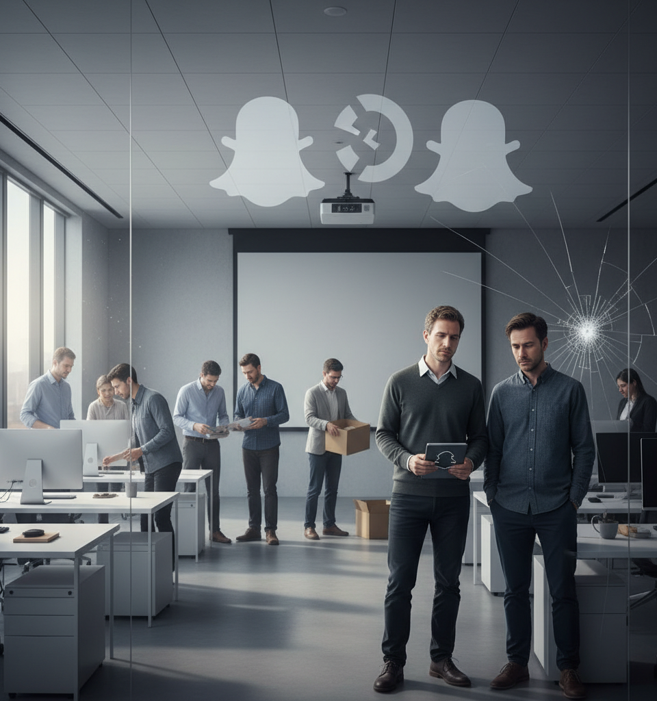 Snap's $400M AI Ambition with Perplexity Fizzles Out for Snapchat Search — AI-generated illustration