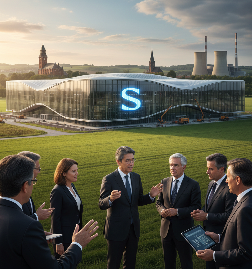 SoftBank Plans Up to €75 Billion Investment in French AI Data Centers — AI-generated illustration