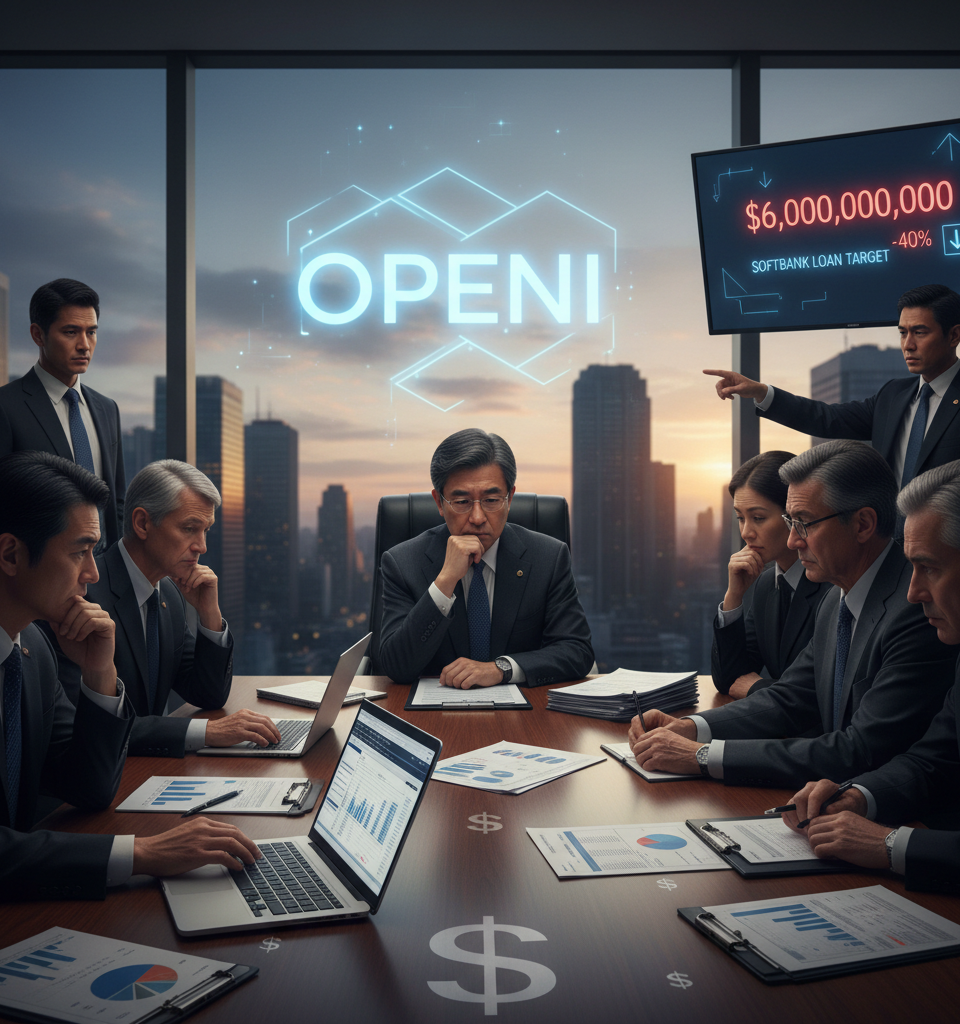 SoftBank Slashes OpenAI-Backed Loan Target by 40% to $6 Billion Amid Lender Hesitation — AI-generated illustration