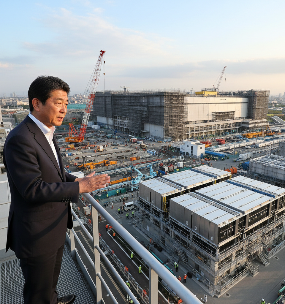 SoftBank Transforms Sharp's Sakai Plant into Major AI Data Center Battery Hub, Expediting Energy Solutions — AI-generated illustration