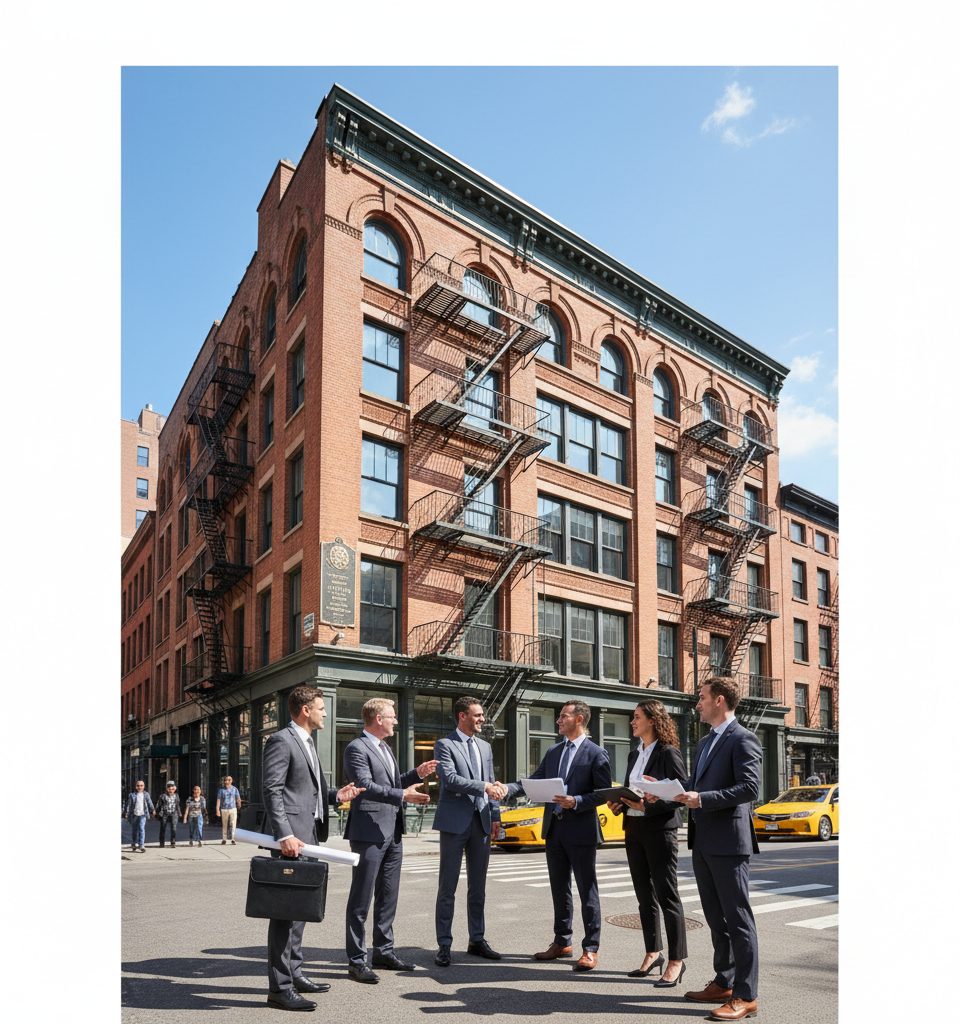 SoHo Office Tower Acquired for $36M by JV in Strategic Deed-in-Lieu Deal — AI-generated illustration