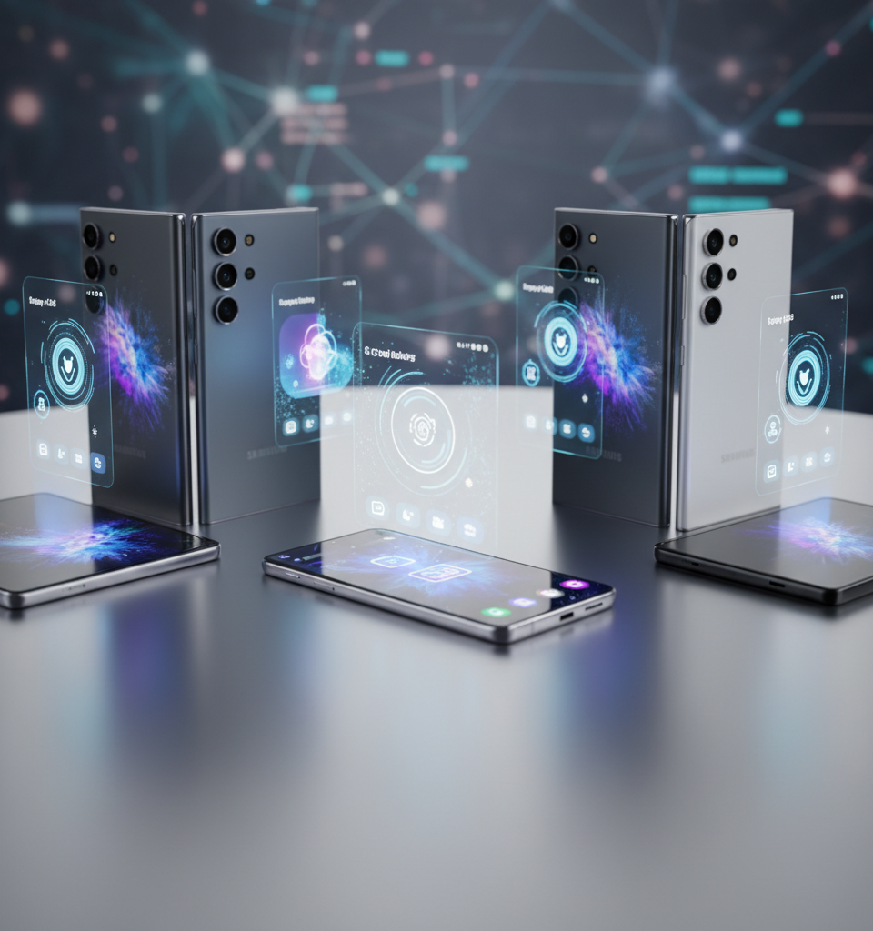 Some of Galaxy S26’s new tricks are heading to older Samsung flagships and foldables — AI-generated illustration