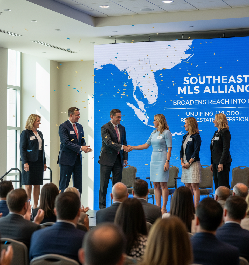 Southeast MLS Alliance Broadens Reach into Florida, Unifying 118,000+ Real Estate Professionals — AI-generated illustration