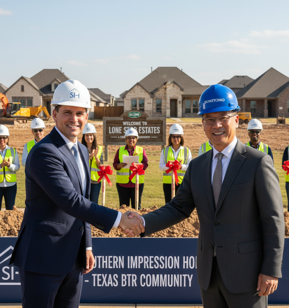 Southern Impression Homes Delivers Inaugural Texas BTR Community, Unveils Ambitious Expansion — AI-generated illustration