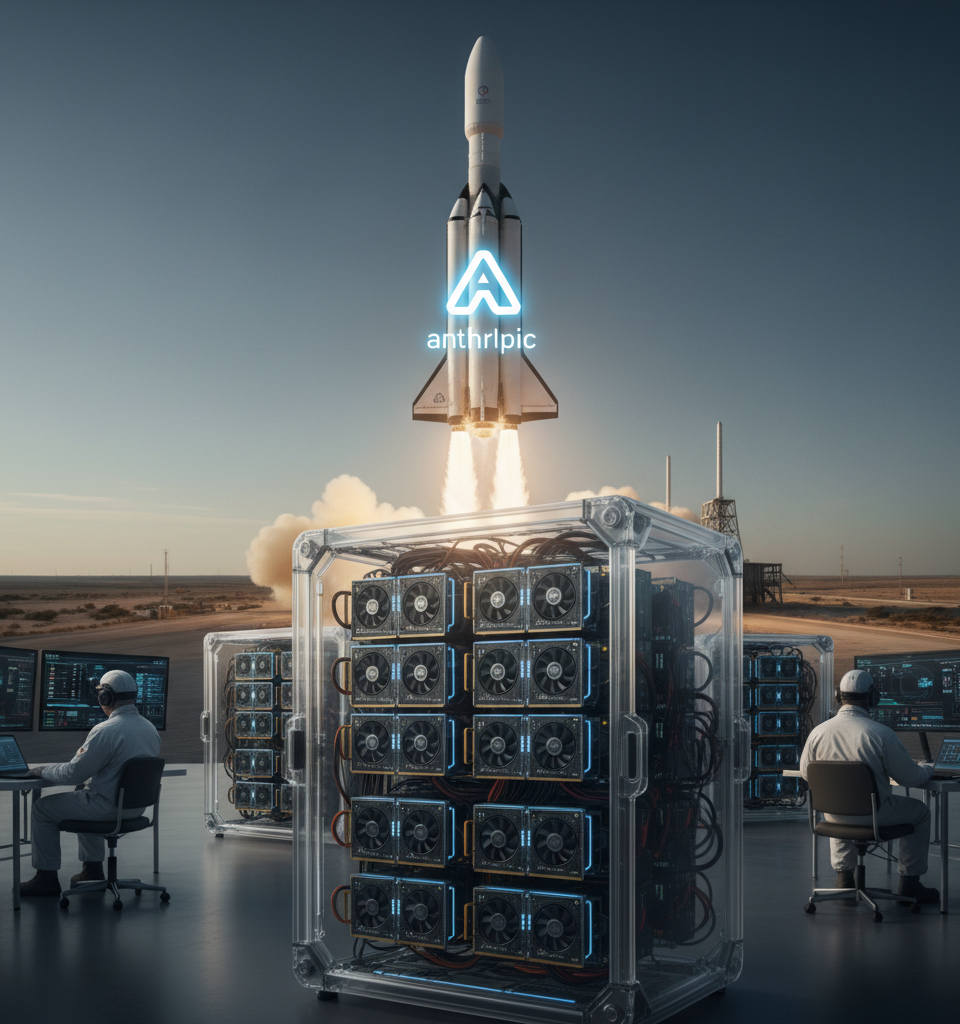 SpaceX IPO Filing Reveals $15 Billion Annual Anthropic Data Center Deal — AI-generated illustration