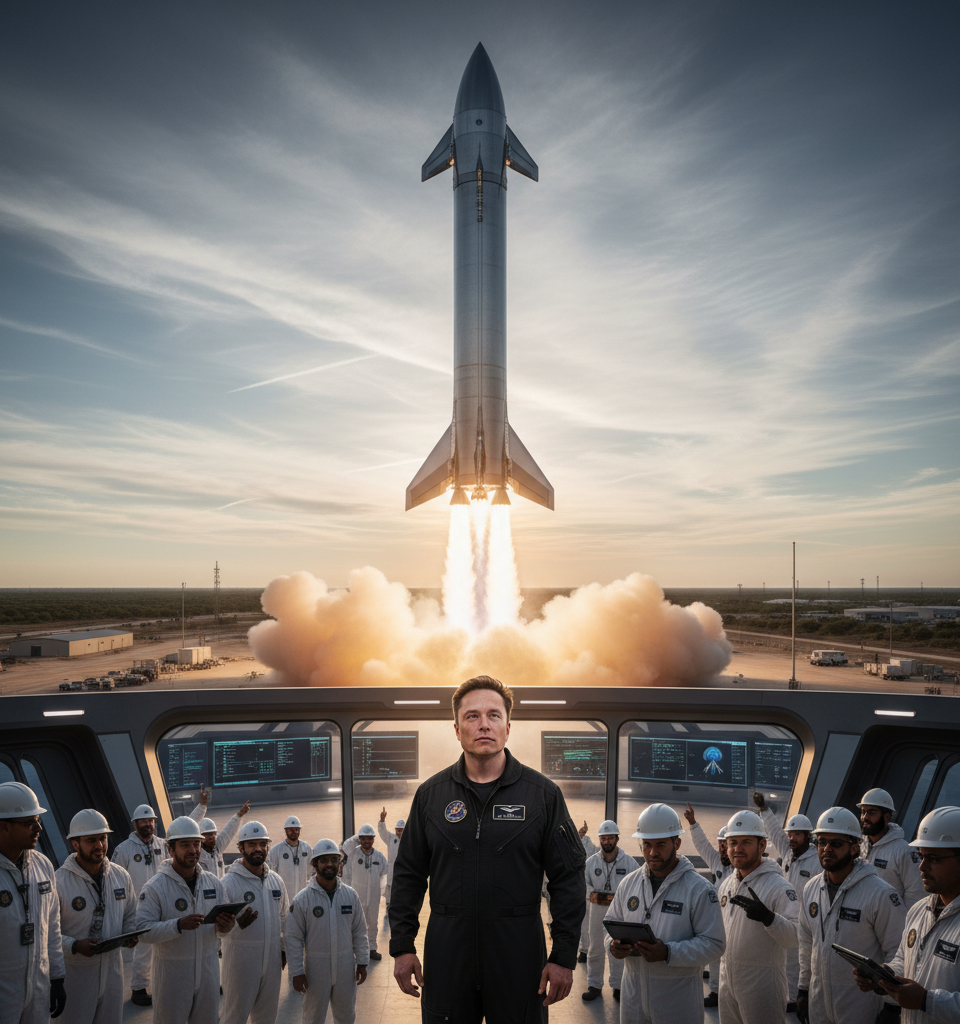 SpaceX's $15B Starship Investment Aims for Airline-Like Space Travel, Pre-IPO Documents Reveal — AI-generated illustration