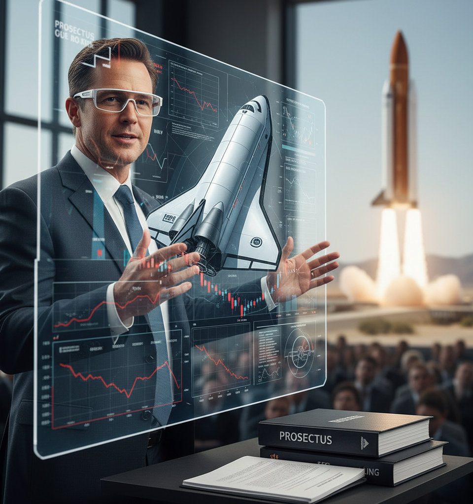 SpaceX's Orbital Data Center Ambitions Clouded by IPO Filing Disclosures, Contradicting Musk's Optimism — AI-generated illustration