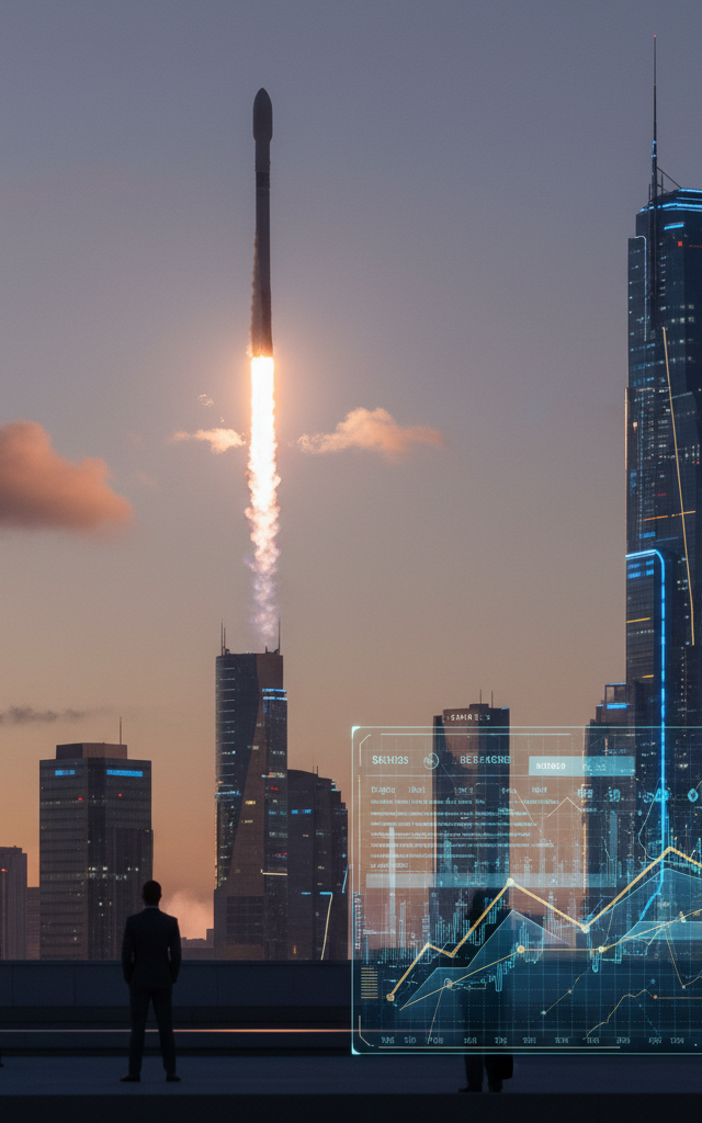 SpaceX to Receive Enhanced Weighting in Nasdaq 100 Index Rebalance — AI-generated illustration