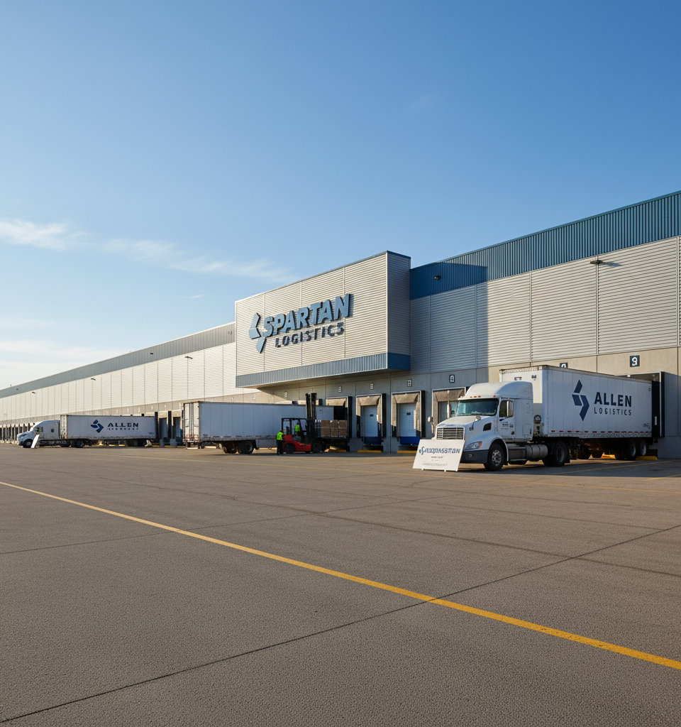 Spartan Logistics Expands Warehouse Network with Allen Logistics Acquisition — AI-generated illustration