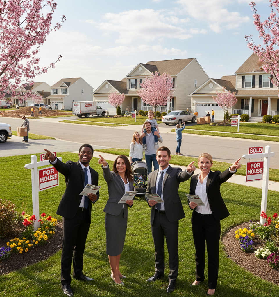 Spring Housing Market Defies Economic Headwinds, Showing Unexpected Resilience — AI-generated illustration