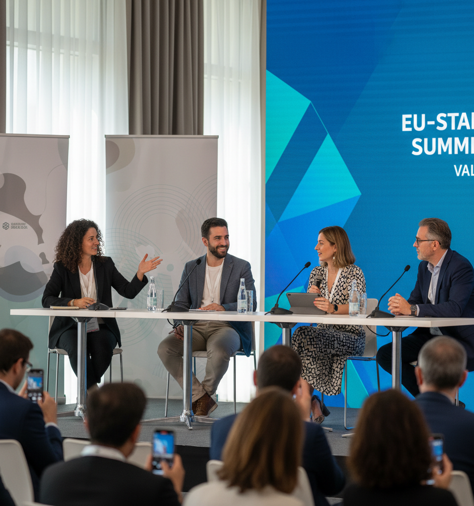 Startup PR Unpacked: Key Lessons from EU-Startups Summit 2026 Panel in Valletta — AI-generated illustration